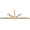 Ekena Millwork Kennewick Smooth Timber Gable Bracket, Douglas Fir, 72"W x 30"H x 1 1/2"D x 3 1/2"F, 10/12 Pitch GBW072X30X0204KEN00SDF - alternate 3